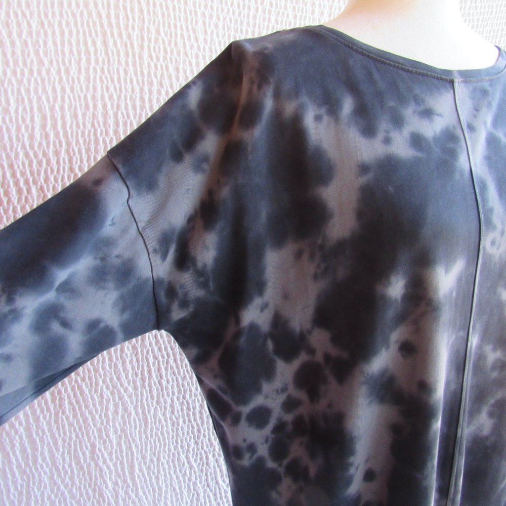 Pure Jill Womens IN Blue Gray Cloud Tie-Dyed Knit Dress Large J Jill